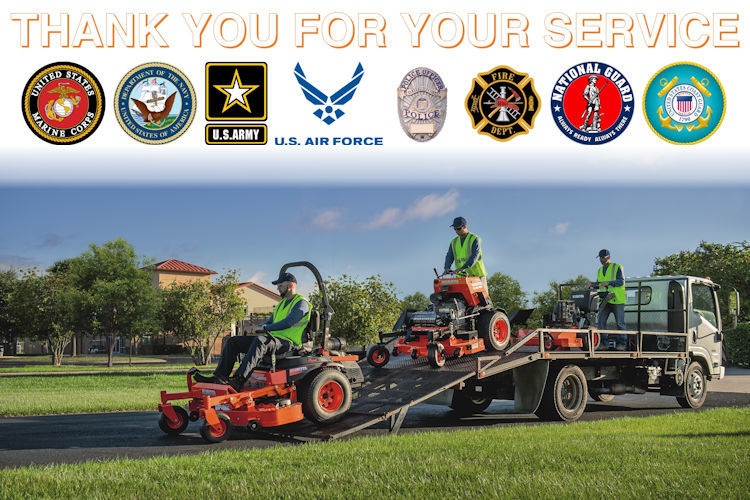 Kubota's Thank You for Your Service Program